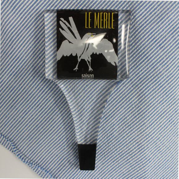 NorthCoast Brewing Le Merle Saison Craft Beer Tap Handle Fort Bragg CA Resin - Picture 10 of 10